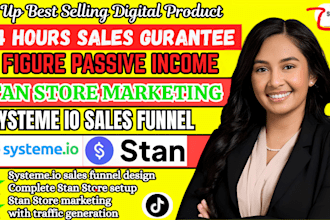 systeme io sales funnel, stan store marketing, gumroad products shop, beacons ai