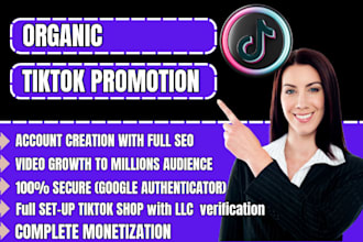 complete tik tok monetization, tik tok mangement, tiktok promotion
