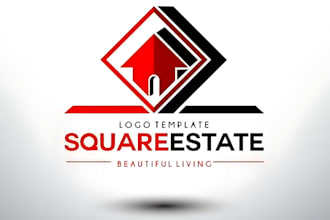 do custom construction real estate property and company logo
