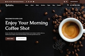 design redesign develop and clone shopify coffee store build coffee cafe website
