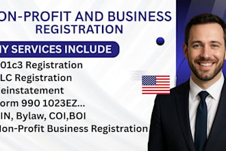 register non profit business registration 501c3 ein reinstatement bylaw coi boi