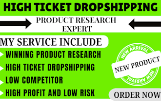 hunt profitable winning products for high ticket dropshipping amazon store
