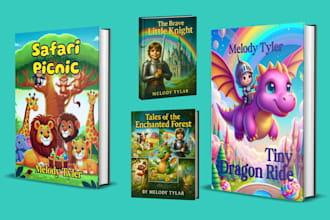 design children book cover nursery rhymes kid illustration story book amazon kdp