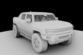 carve 3d car for printing,3d car bodykit,rc car,vintage car sculpture,3d texture
