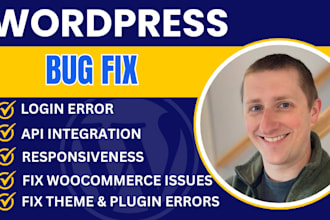 do wordpress bug fix, woocommerce errors, fix wordpress, API integration