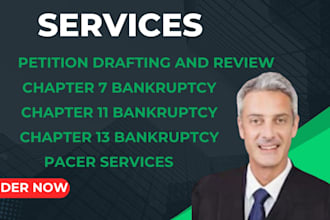 complete your chapter 7, 11 or 13 bankruptcy filing package