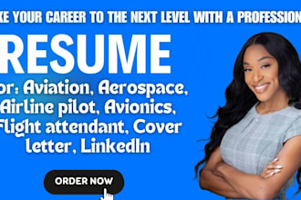 write professional aviation resume, aerospace, airline pilot, avionics, linkedin