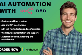 automate tasks, integrate apps using n8n workflows and apis
