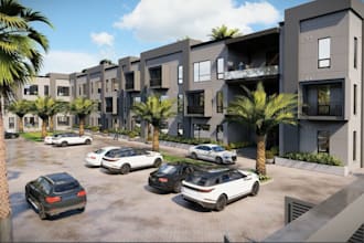 design commercial or industrial building,factory refurbishment, 3d showroom cgi