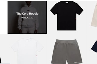 design clothing website, clothing store, shopify website, fashion website