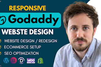 design or redesign godaddy website godaddy ecommerce and website development