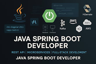 develop or fix java spring boot backend and rest apis