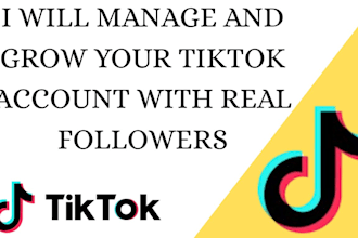 manage and grow your tiktok account with real followers with likes and views