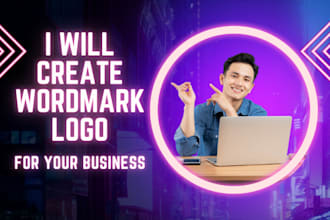 design a text based wordmark or lettermark logo