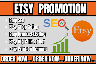 promote etsy shop promotion SEO optimization social media marketing content