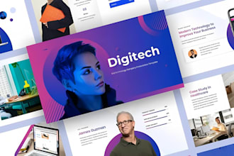 create powerpoint presentation, pitch deck design, keynote or canva presentation