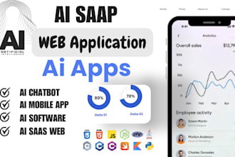 ai mobile app, ai website, ai saas app, ai web app,  software developer, crm,llm