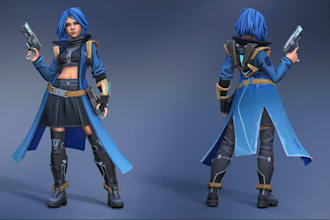 make realistic 3d character modeling 3d model action figures for 3d printing