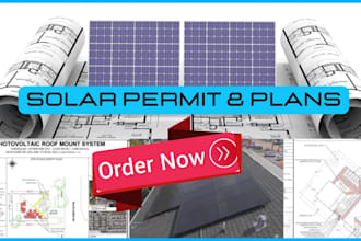provide solar permit pvsyst proposal design and engineering stamp