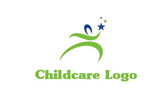 create awesome child care, day care, kinder center logo