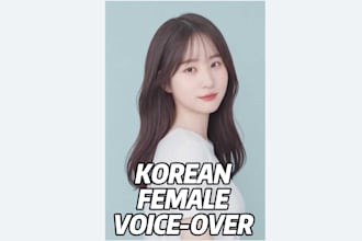 provide korean female voice over with rich acting skills