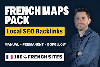 build french local SEO backlinks for google maps pack ranking