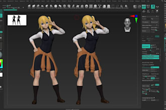 convert fix 3d model, koikatsu, vtuber, vrm model, control rig, pmx, mmd model