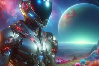 create sci fi illustrations