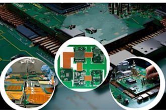 do circuit design, schematic diagram, pcb design pcb board and 3d model gerber
