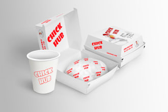 food packaging designs, 3d mockup for your brand