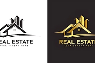 design unique real estate, construction or business logo