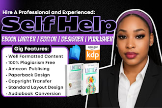 edit, write self help ebook, mental health, life coach workbook, etsy journal
