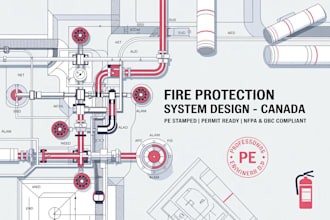 do canadian fire protection fire system design plan pe stamp