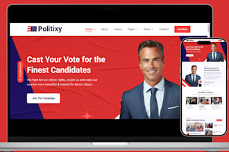 design political website political campaign election website campaign website