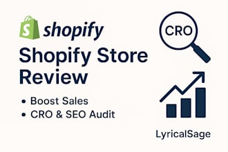 shopify review, shopify audit, website audit, SEO optimization, conversion rate
