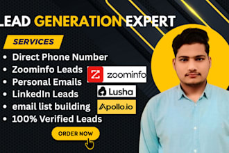 b2b lead gen, direct phone no and verified email list building