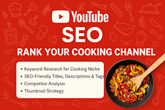 do youtube SEO for cooking and recipe channels