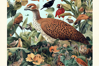 do painting of animals, botanicals, people, objects