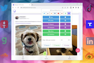 build twitter x bot, instagram API bot, linkedin bot, tiktok live streaming  bot