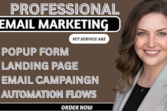 setup or manage shopify klaviyo email marketing, mailchimp, mailerlite expert