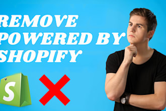 removed power by shopify in your website and add favicon