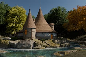 do surreal realistic 3d environment roblox 3d scenes games in blender and unreal
