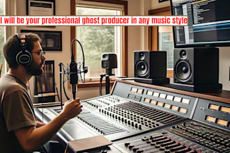 be your ghost producer for custom edm, pop, or rap fast tracks