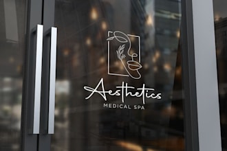 create a luxury minimal modern beauty brand business logo design for you