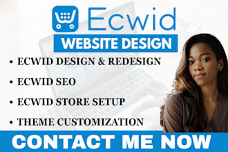 setup ecwid ecommerce store website design redesign ecwid migration seo