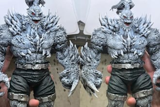 create 3d articulated action figure 3d sculpting 3d toy figurine 3d anime figure