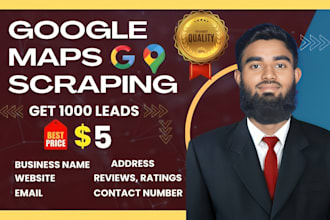 google map scraping, data entry, business leads with emails