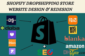 create shopify temu zendrop dsers shein autods cj dropshipping website store