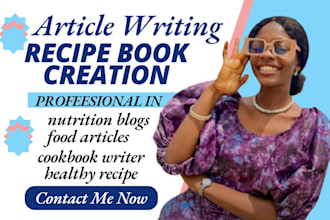 create recipe, cookbook writer, healthy recipe,food articles and nutrition blogs