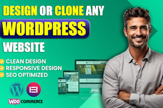 design, duplicate or build a wordpress website